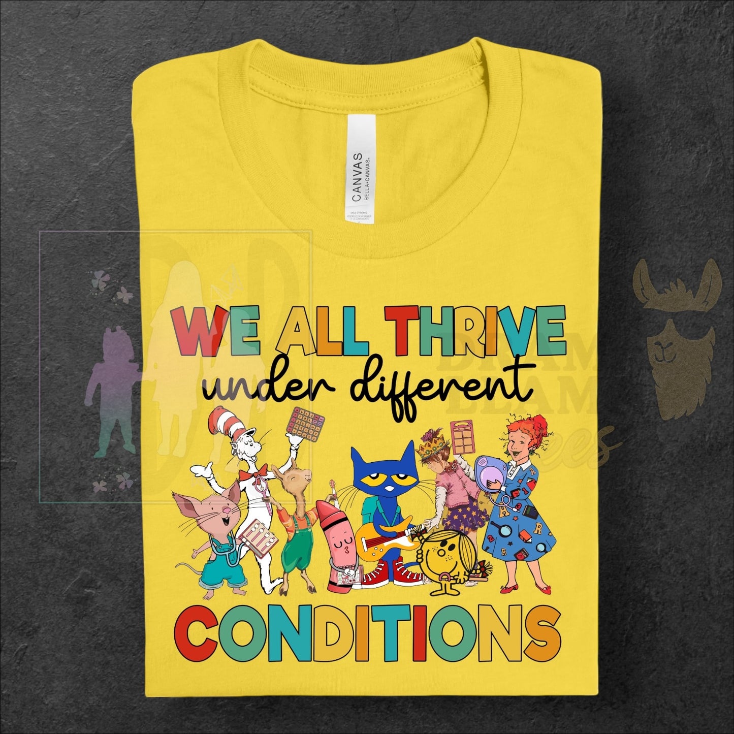 We All Thrive under Different Conditions ~ Reading Release: TDB Exclusives and Drama Llama Tees