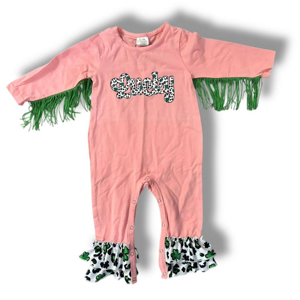 12-18 months Lucky Fringe Romper *Ready to Ship!*