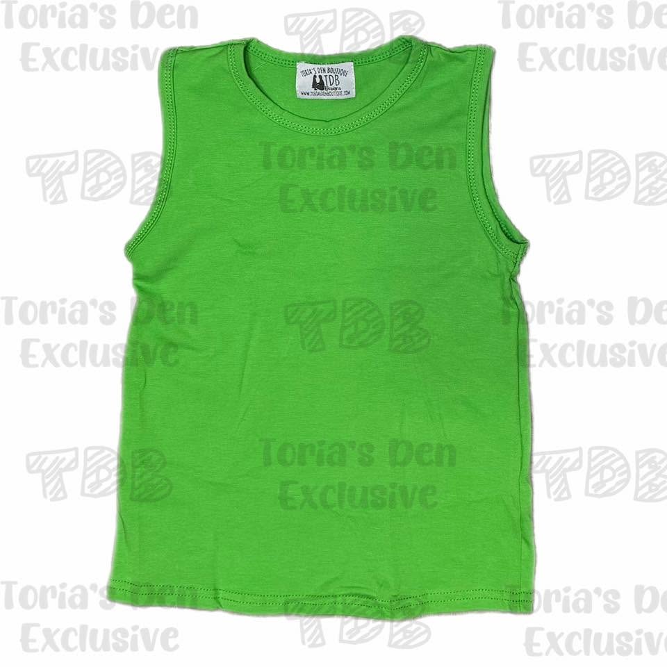 Green Summer Tank: Ready to Ship