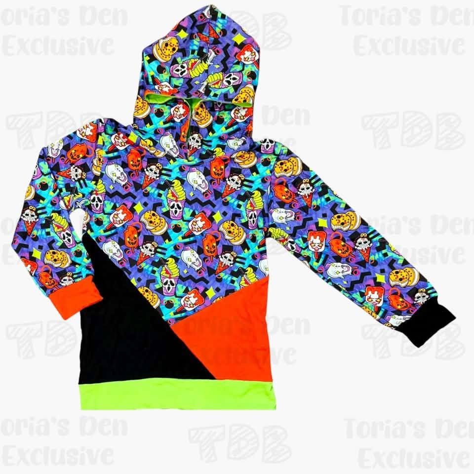 5-6 Retro Horror Ice Cream Double-Split Hoodie Exclusive *Ready to Ship!*
