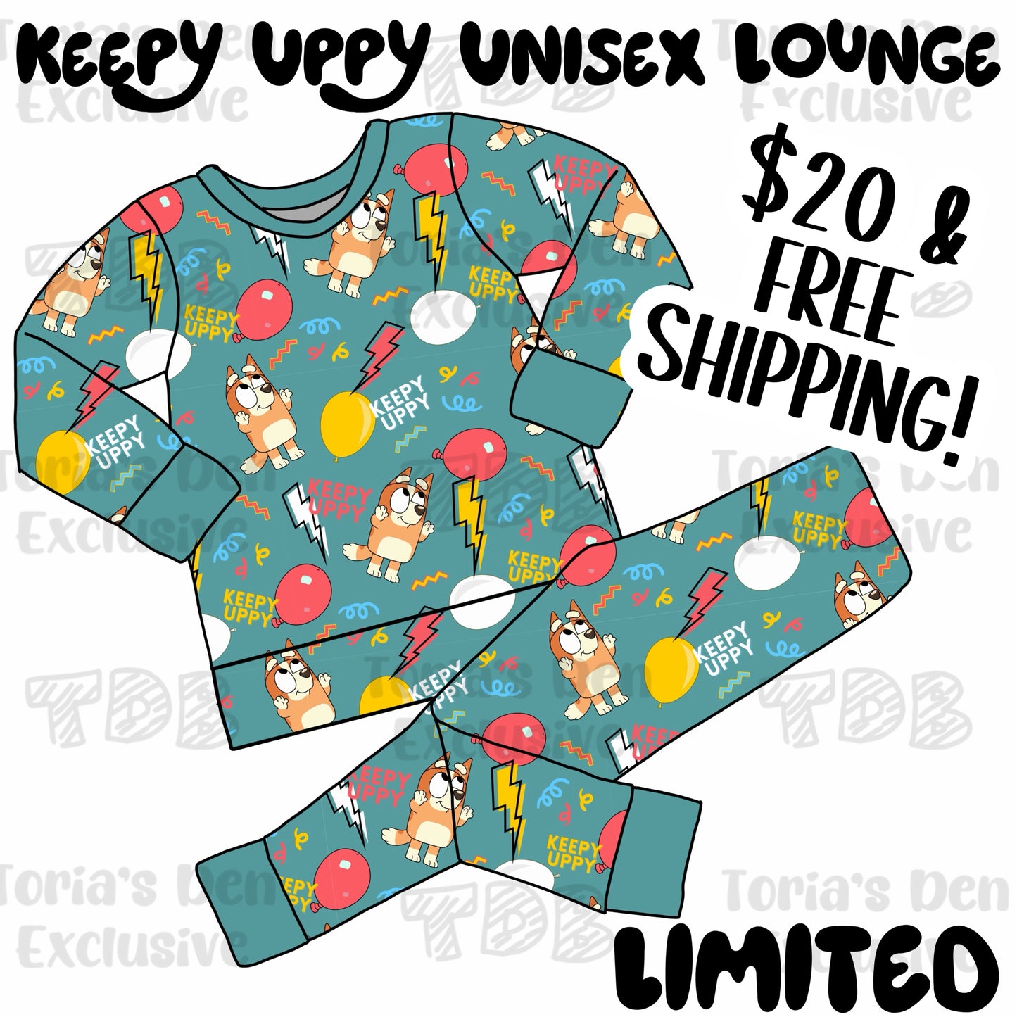 Keepy Uppy Unisex Lounge Exclusive: TDB Exclusive Pre-Order | FREE SHIPPING