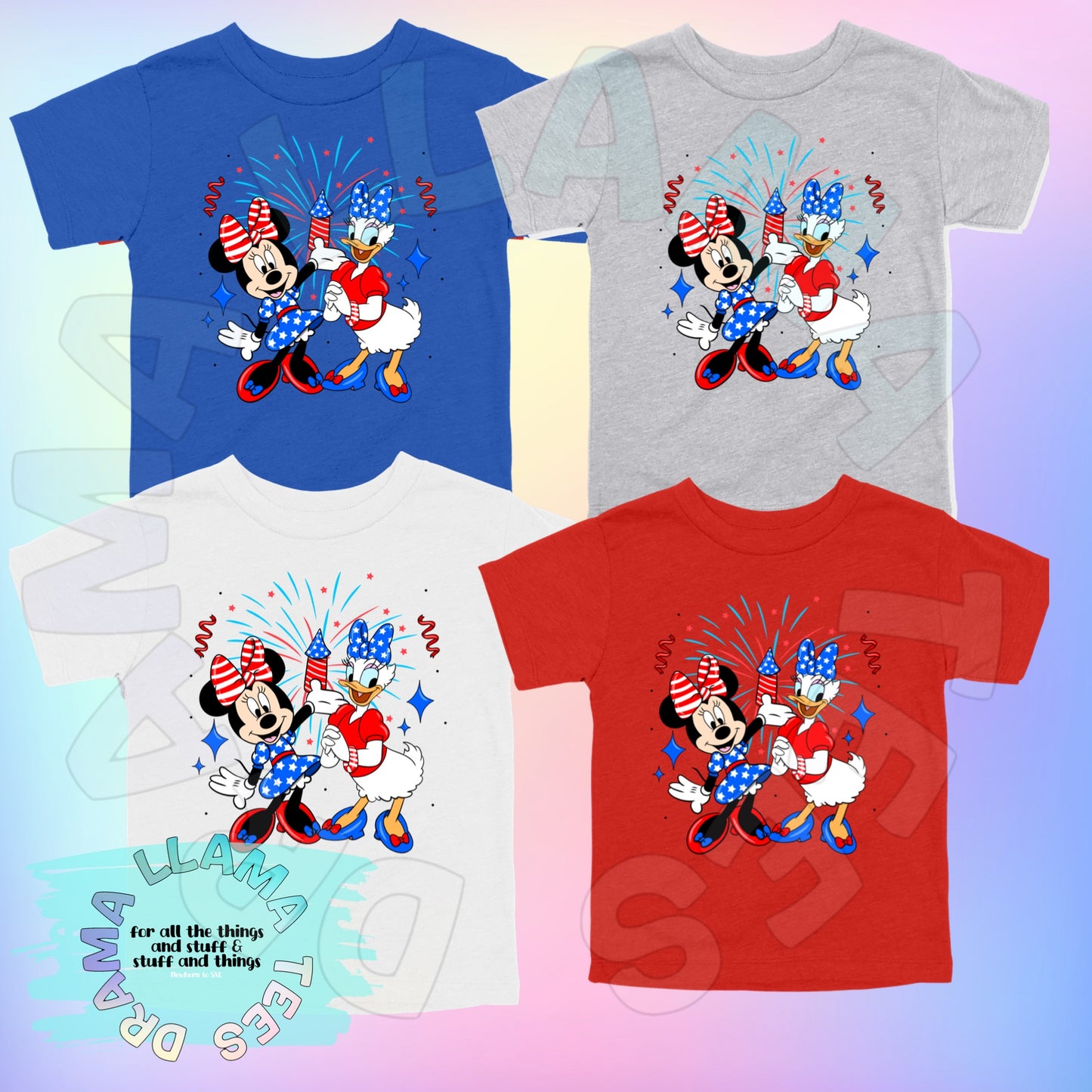 Fourth of July Character Tees (Adult Sizes)