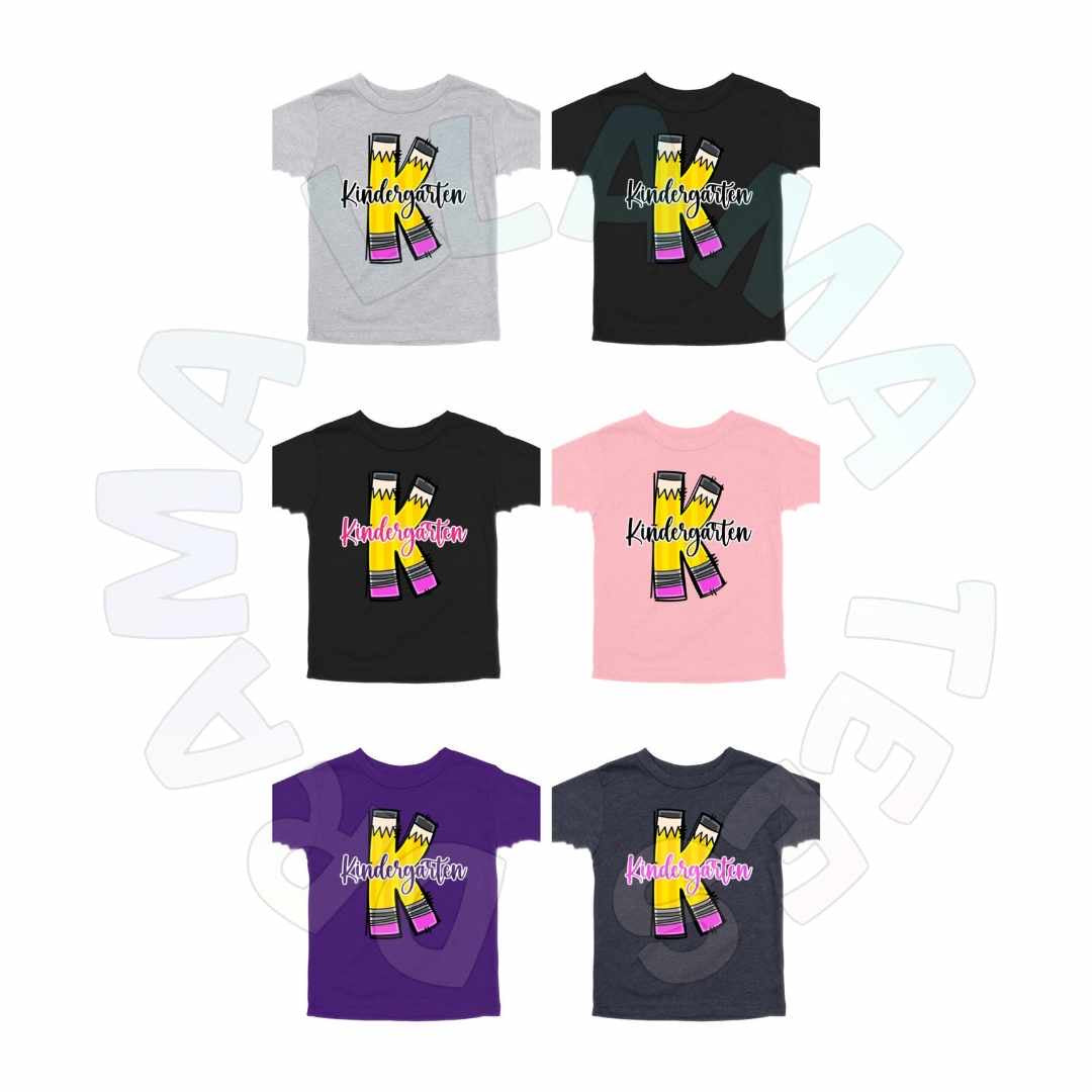 ✨Drama Llama Original✨
Back to School Any Grade Pencil Tees (Cursive) *multiple color options*