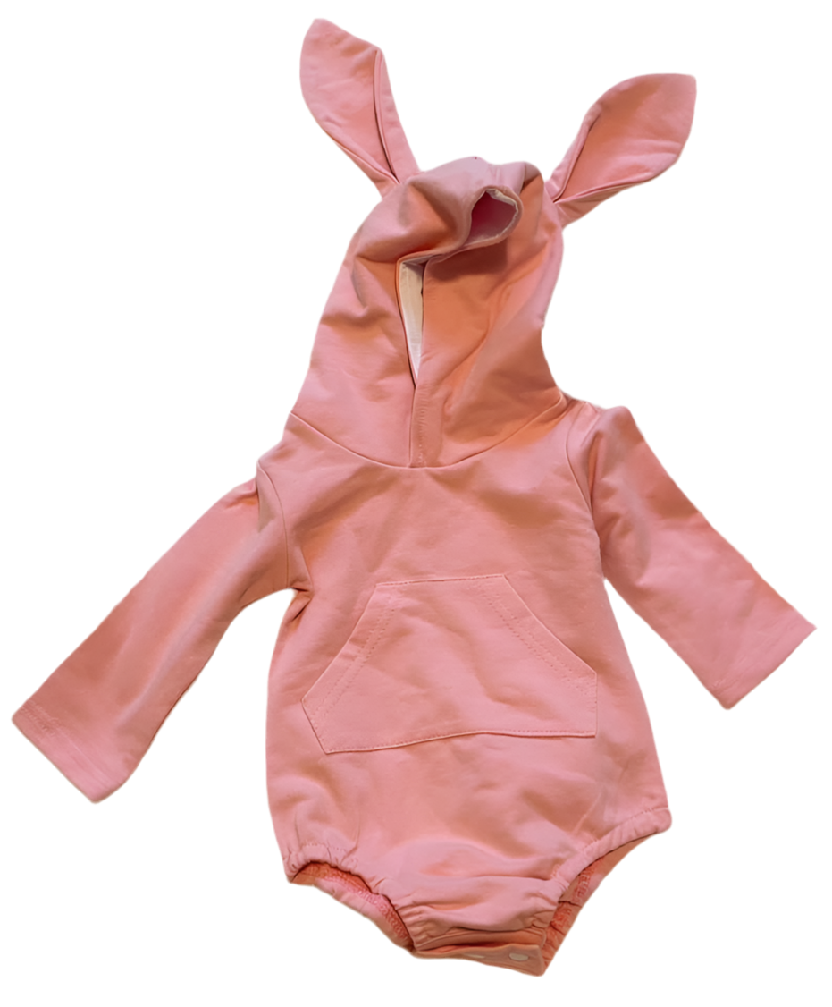 3-6 months Bunny Tail and Ears Romper *Ready to ship!*