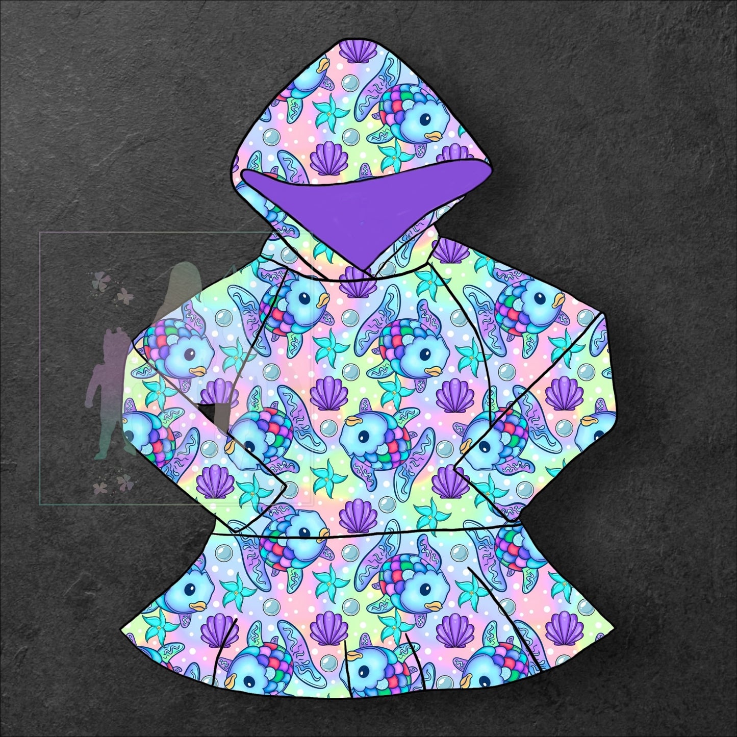 Rainbow Fish Hooded Peplum ~ Reading Release: TDB Exclusives and Drama Llama Tees
