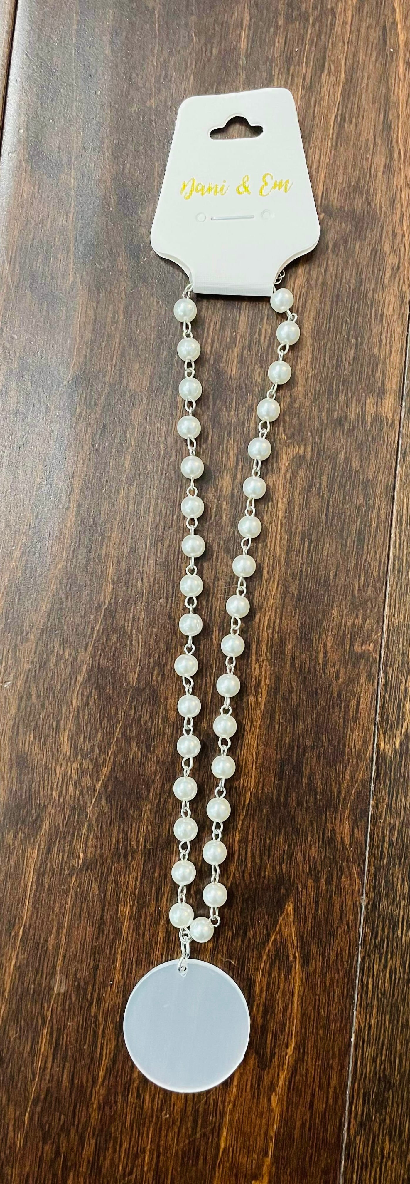 $2 at checkout! Circular Monogrammed Kids Necklace (Put Monogram and Color Choice in Note Box) *CLOSEOUT SALE*