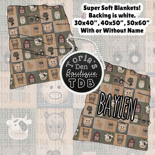 Farm Blankets (Our most popular non clothing item!) | LIMITED EXCLUSIVE DEAL! | 15 ONLY!