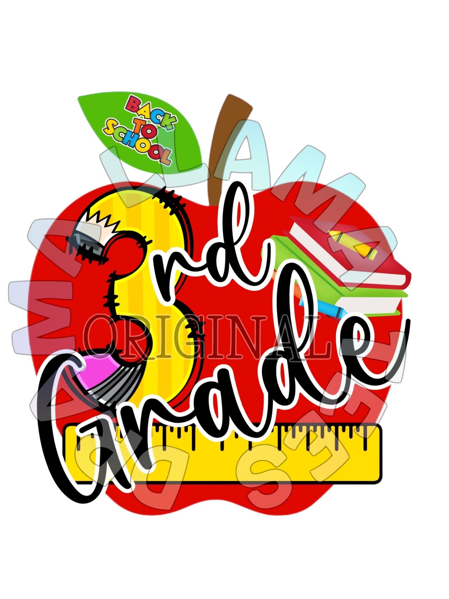 *Any Grade* Drama Llama Original Back to School Tees | Apple Grades with Cursive *multiple color options* - Toria's Den Boutique | Drama Llama Tees