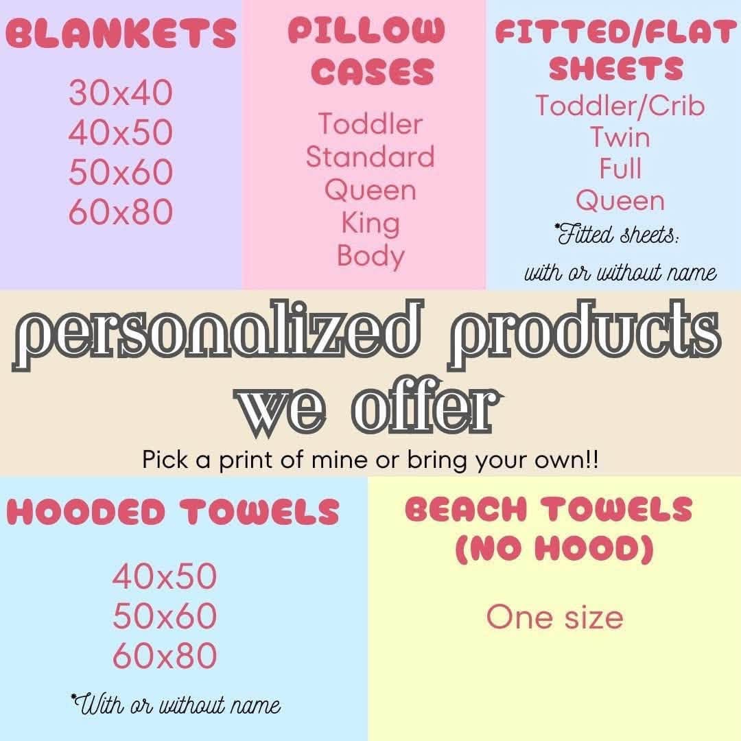 Personalized Blankets/Sheets/Towels Gifts 2026