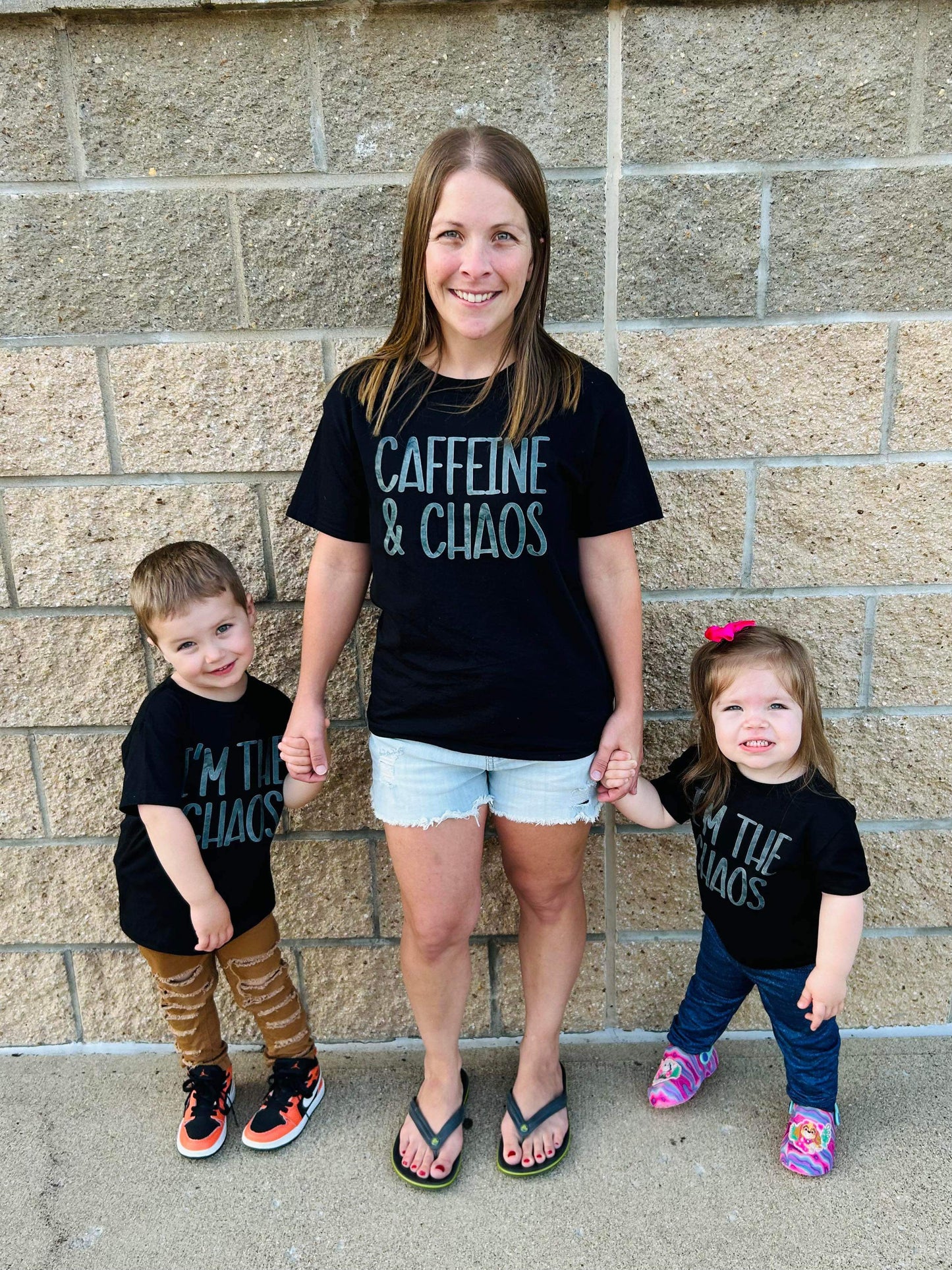 Caffeine and Chaos Mommy & Me Tees