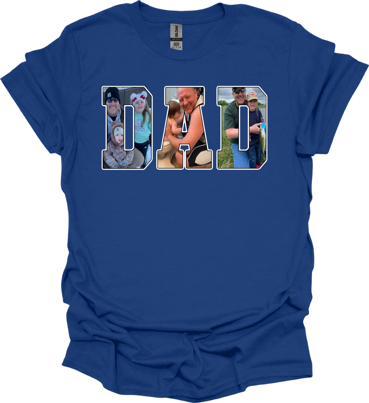 Photo Title Tees- ANY TITLE (NO KIDS NAMES- TITLE ONLY) MEN FONT