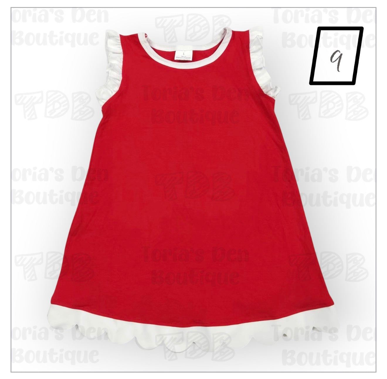 Scalloped Dresses | With or Without Personalization (Put Color Number in Note Box)
