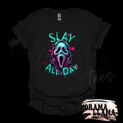 Adult Spooky Drop 1 Tees- BLACK