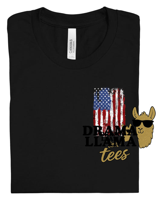 Flag Pocket Size | RWB Tee Release 2026 | Free Shipping | Put Shirt Size in Note Box