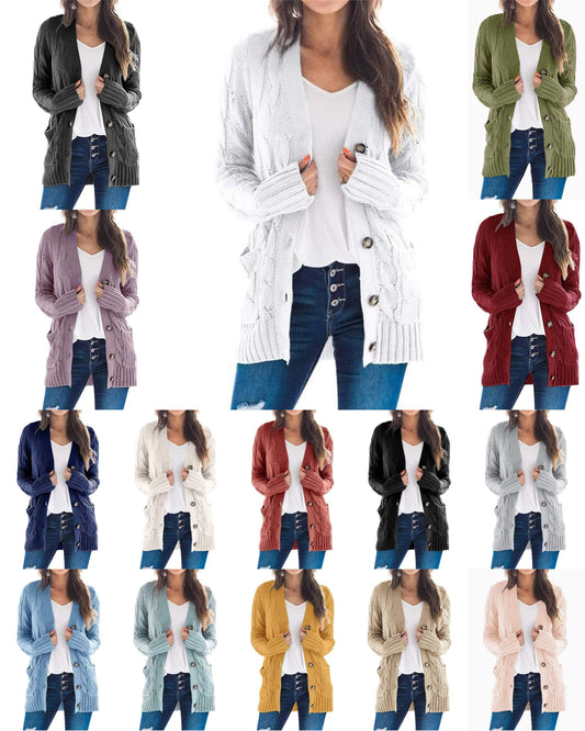 ᴡᴇᴇᴋʟʏ ᴘʀᴇ ᴏʀᴅᴇʀ Women's Button Cardigan