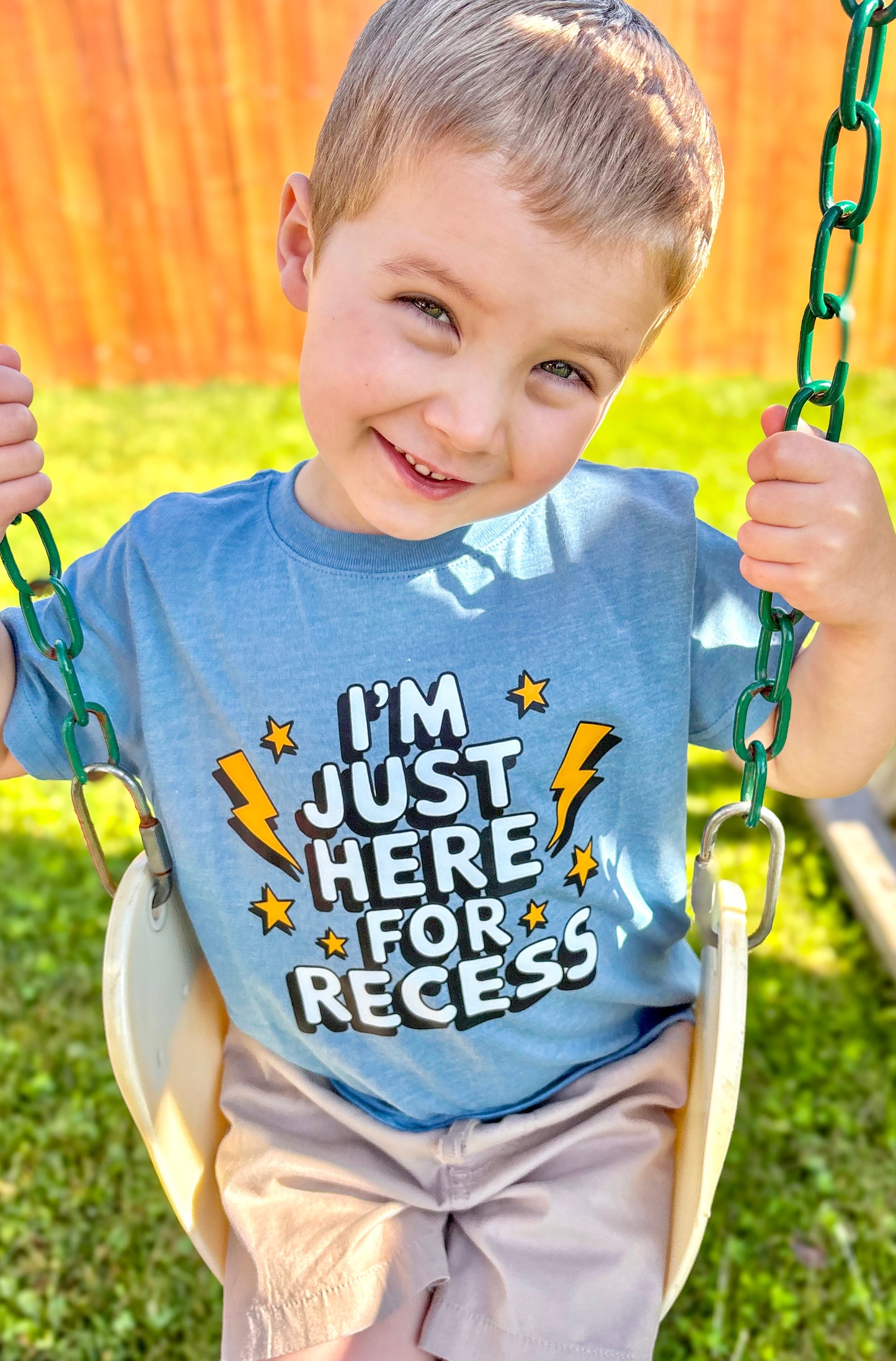 I'm Just Here for Recess BELLA CANVAS Tees