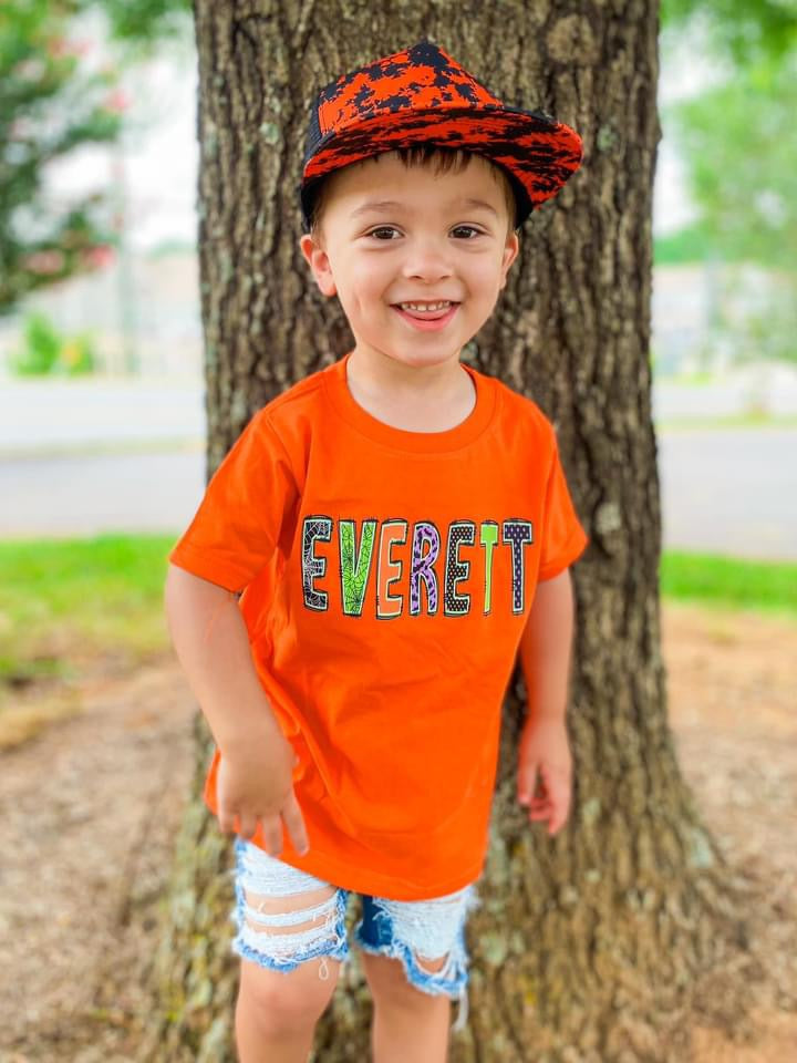 Halloween Customized Name Toddler Tee