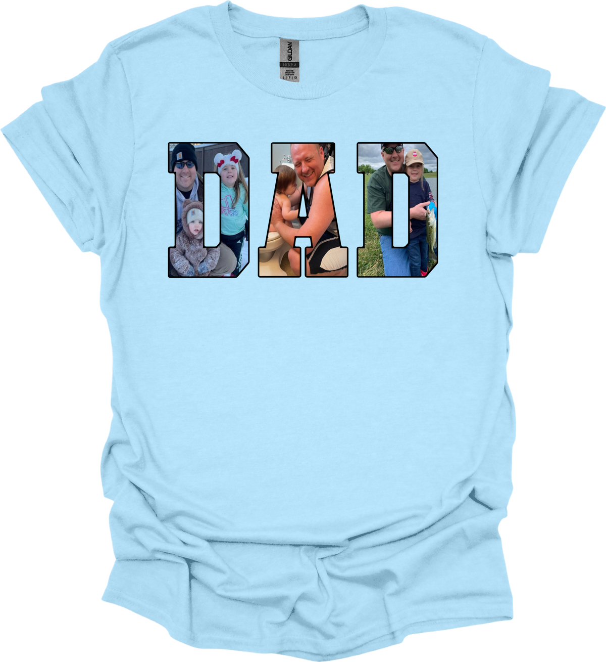 Photo Title Tees- ANY TITLE (NO KIDS NAMES- TITLE ONLY) MEN FONT