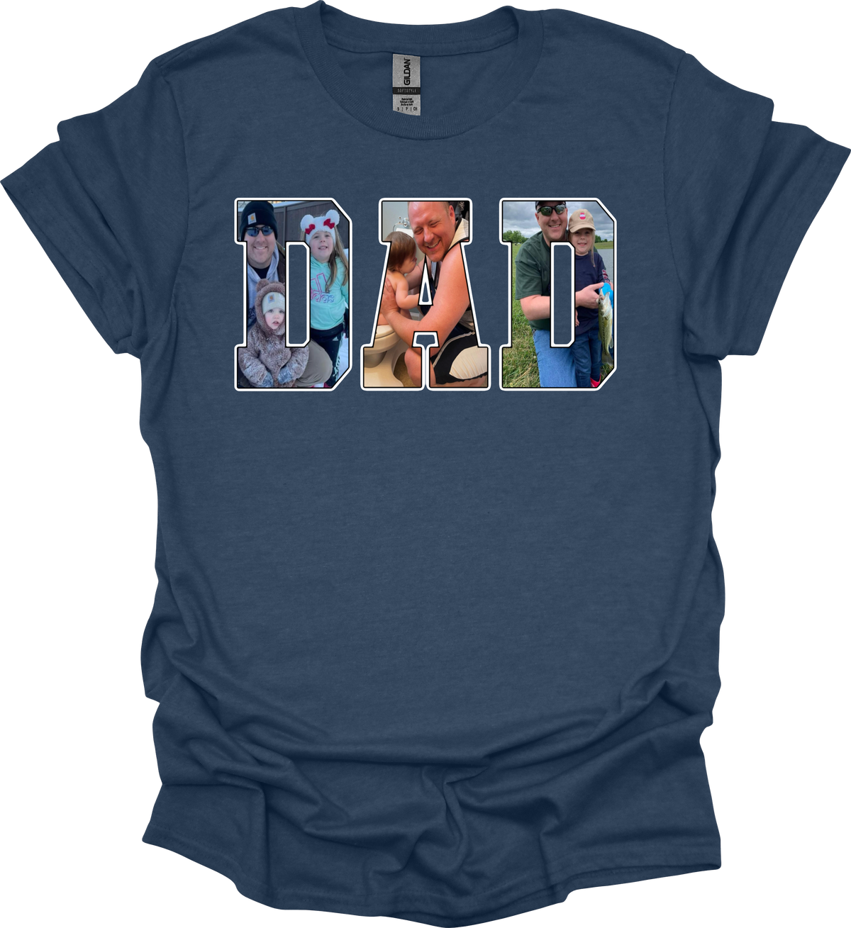 Photo Title Tees- ANY TITLE (NO KIDS NAMES- TITLE ONLY) MEN FONT