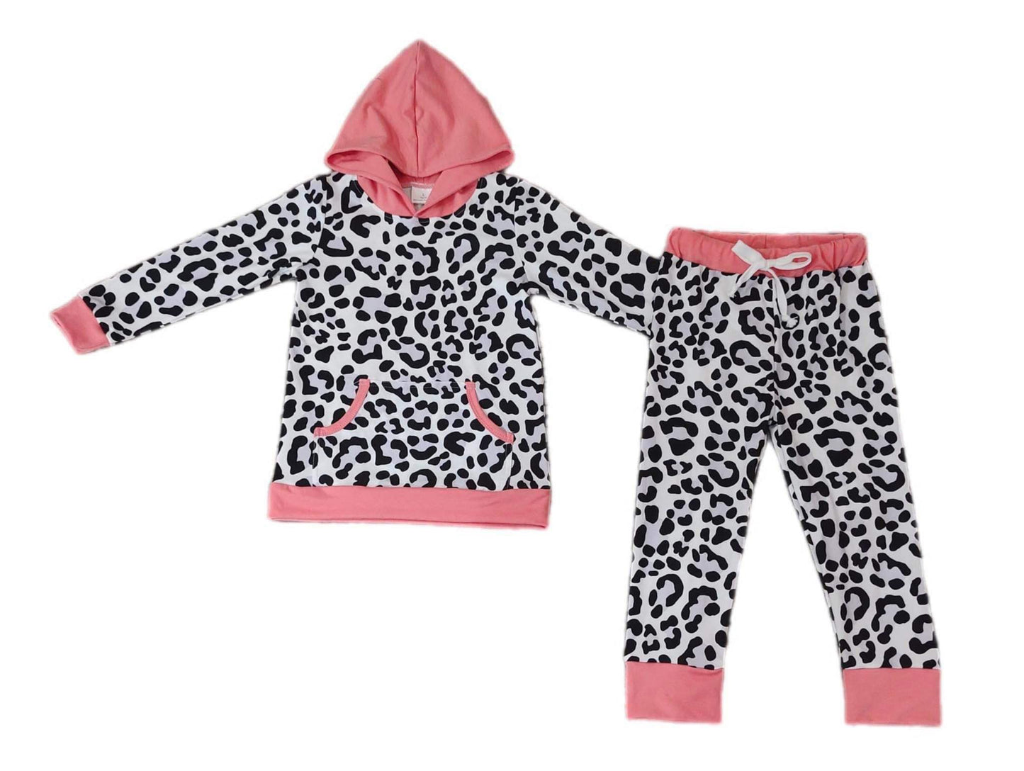 ᴡᴇᴇᴋʟʏ ᴘʀᴇ ᴏʀᴅᴇʀ Pink Animal Print Hoodie Set