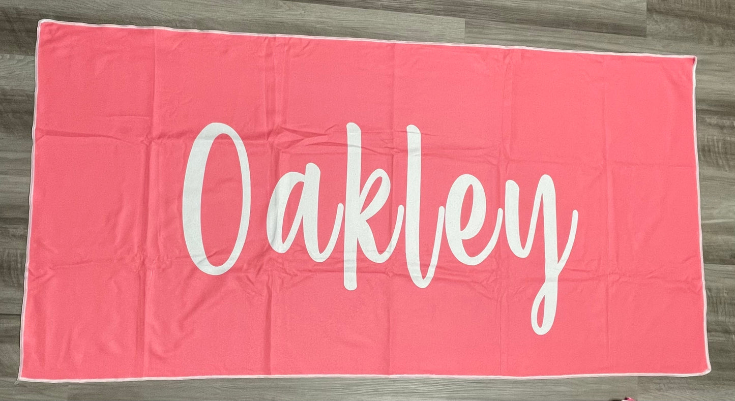 Customized Beach|Bath Towels (No Hood)- Mean Green 3