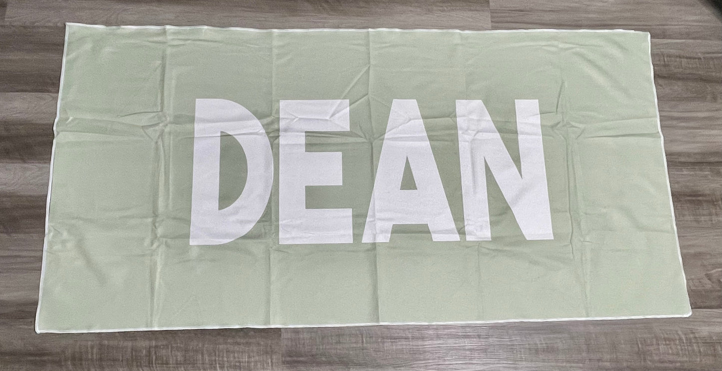 Customized Beach|Bath Towels (No Hood)- Mean Green 3