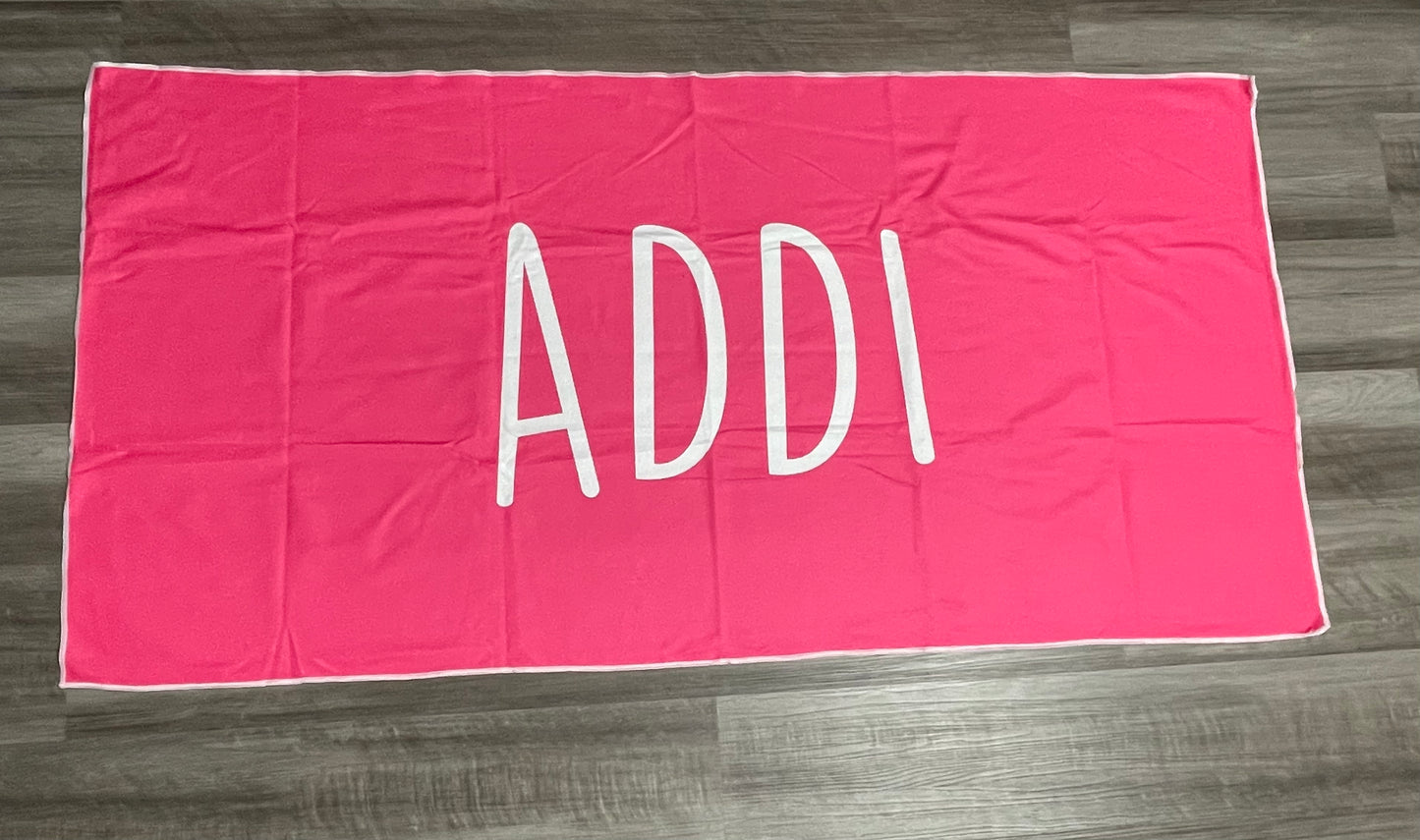 Customized Beach|Bath Towels (No Hood)- Mean Green 3