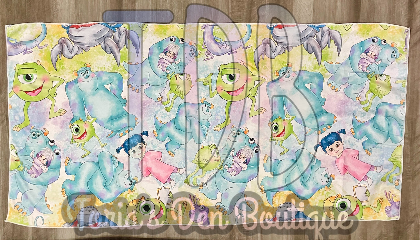 Customized Beach|Bath Towels (No Hood)- Mean Green 3
