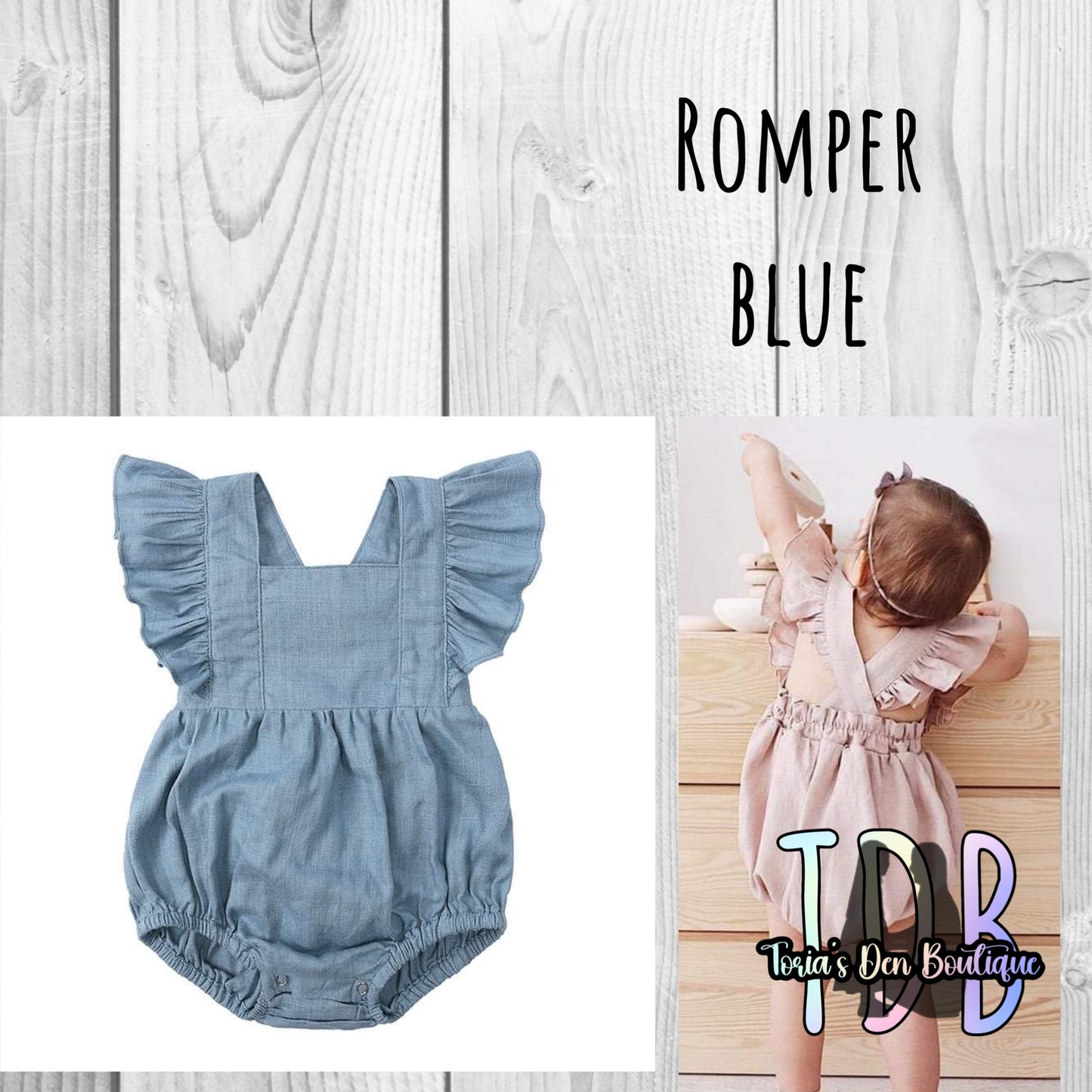 ᴡᴇᴇᴋʟʏ ᴘʀᴇ ᴏʀᴅᴇʀ Blue Criss-Cross Romper