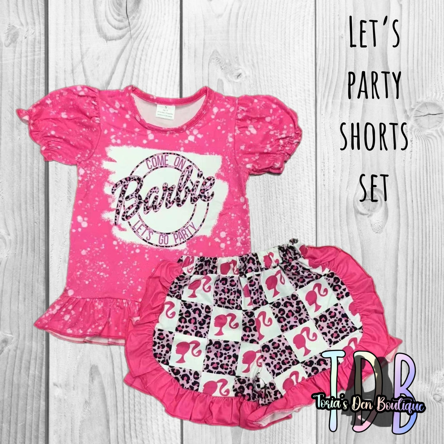 ᴡᴇᴇᴋʟʏ ᴘʀᴇ ᴏʀᴅᴇʀ Party Girl Shorts Set