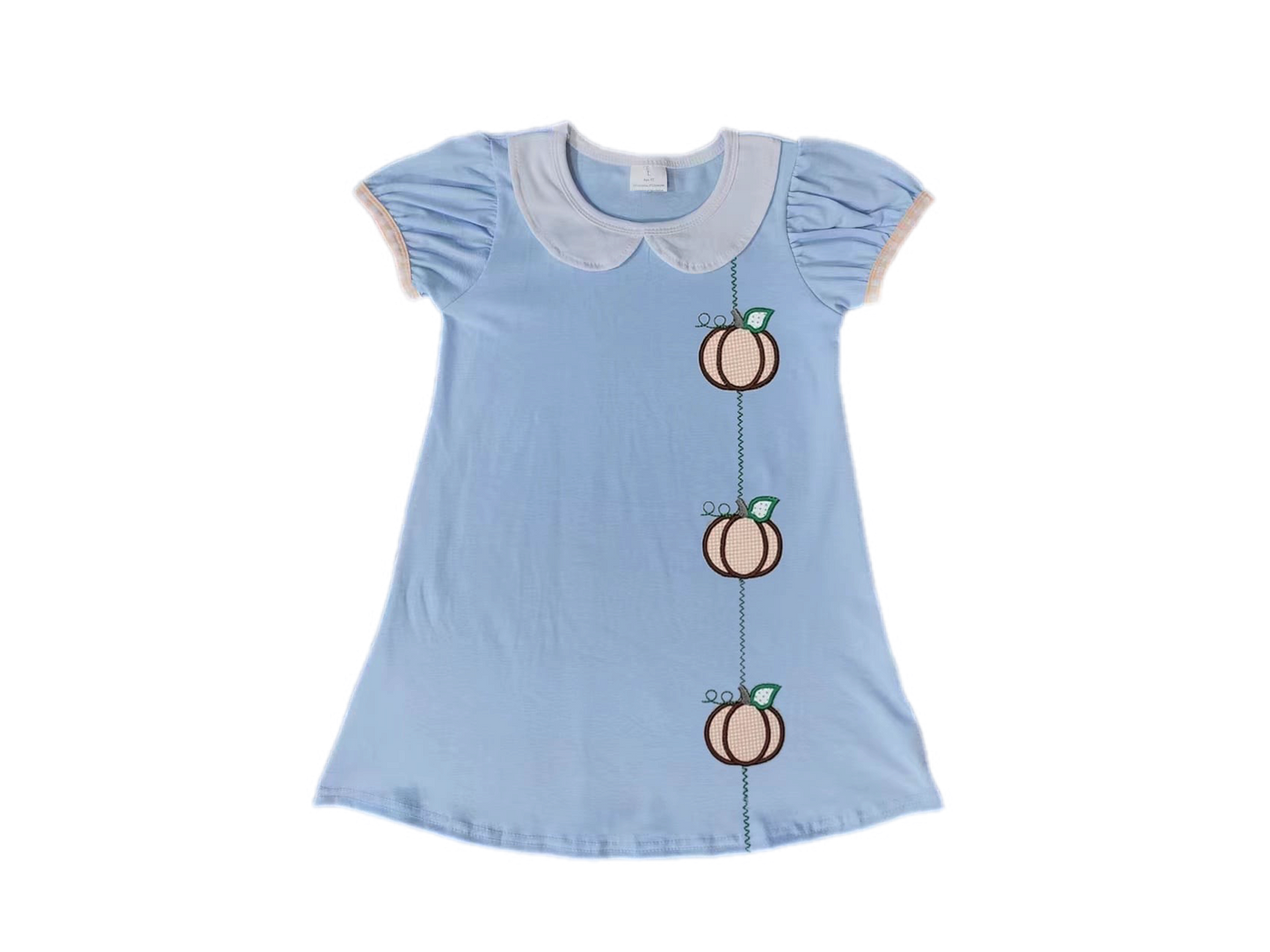 Embroidered Pumpkins Elegant Dress: Pre-Order