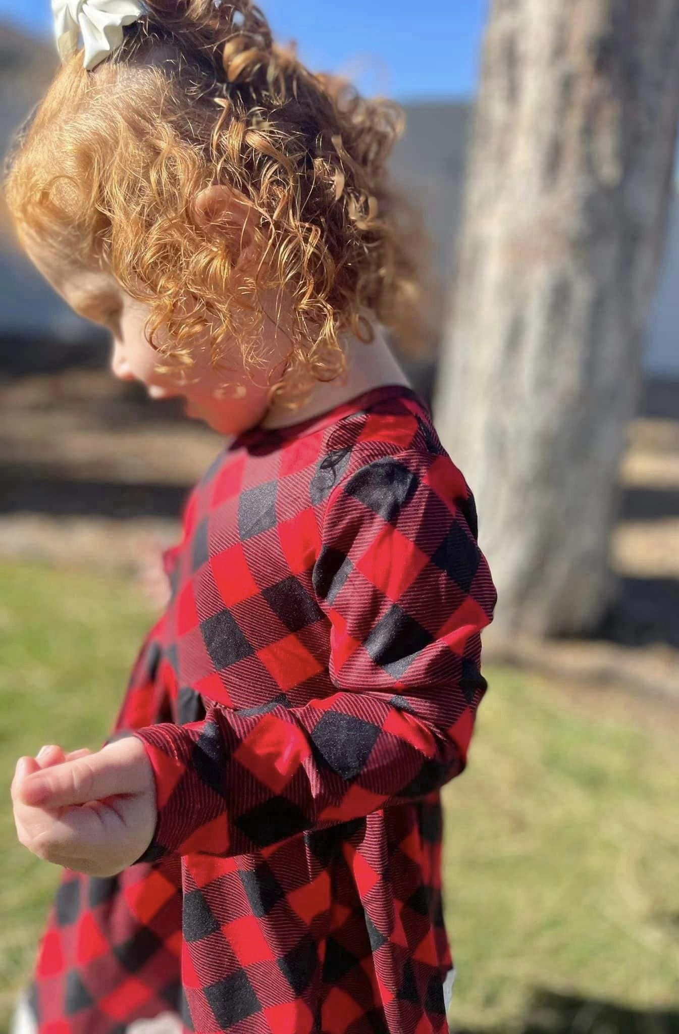 ᴡᴇᴇᴋʟʏ ᴘʀᴇ ᴏʀᴅᴇʀ Buffalo Plaid and Lace Dress