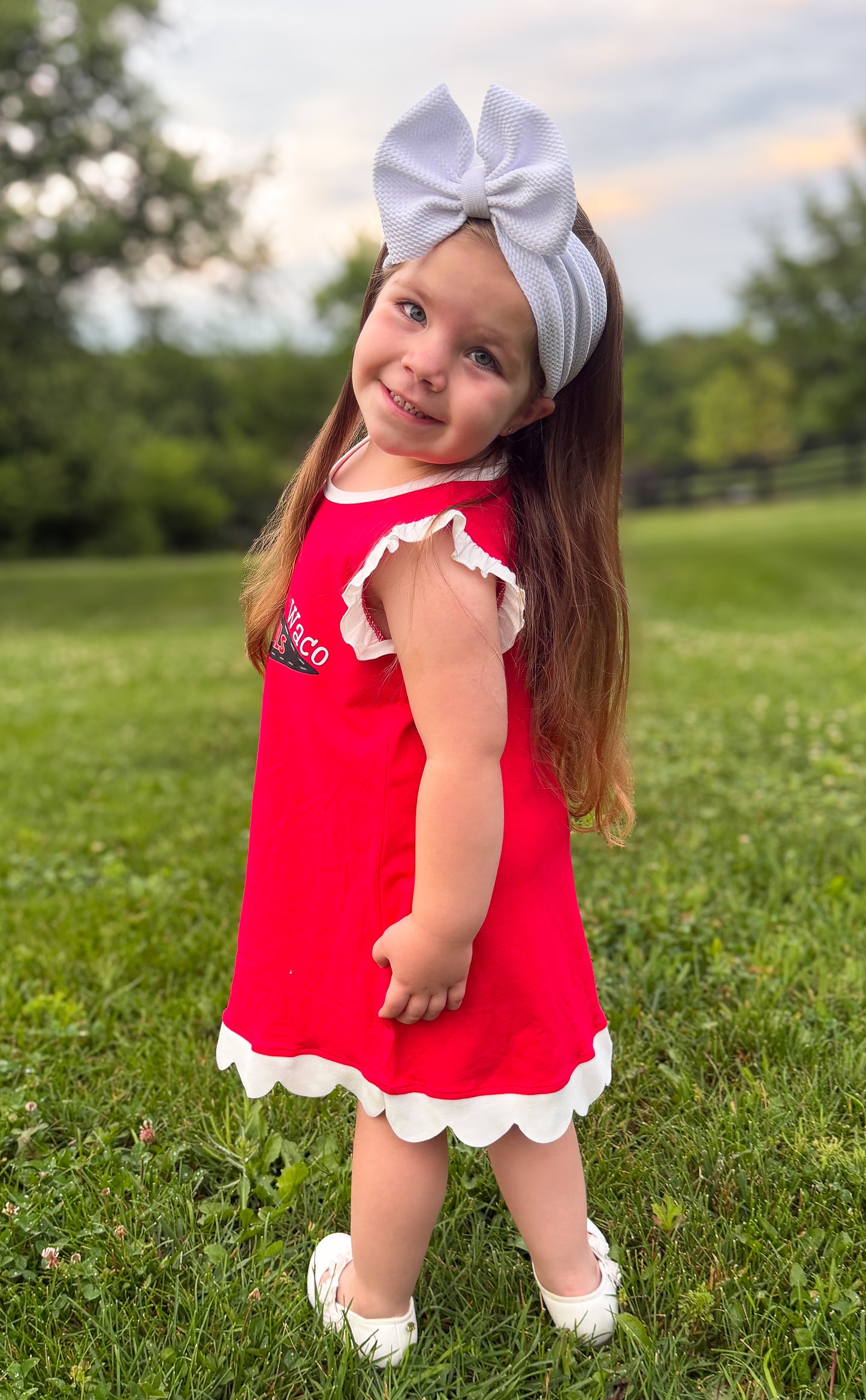 Scalloped Dresses | With or Without Personalization (Put Color Number in Note Box)