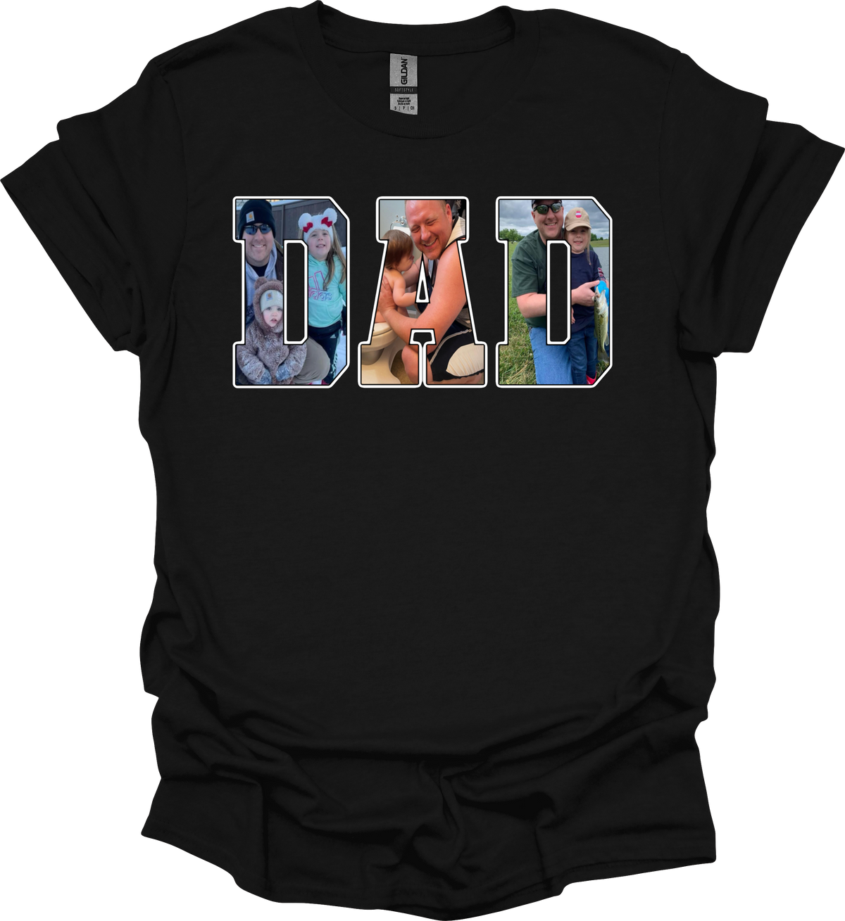 Photo Title Tees- ANY TITLE (NO KIDS NAMES- TITLE ONLY) MEN FONT