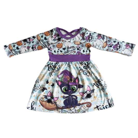 ᴡᴇᴇᴋʟʏ ᴘʀᴇ ᴏʀᴅᴇʀ Halloween Witchy Cat Dress