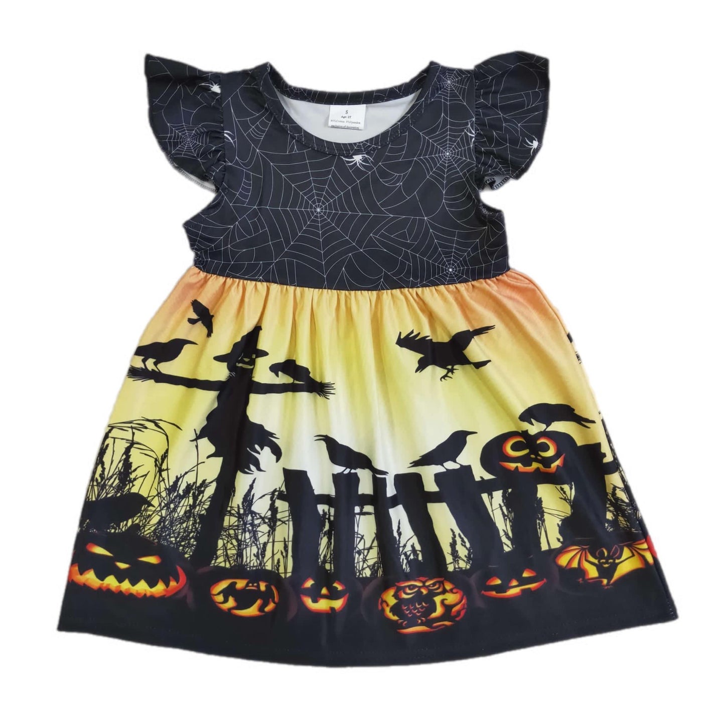 ᴡᴇᴇᴋʟʏ ᴘʀᴇ ᴏʀᴅᴇʀ Halloween Spooky Pumpkin Dress