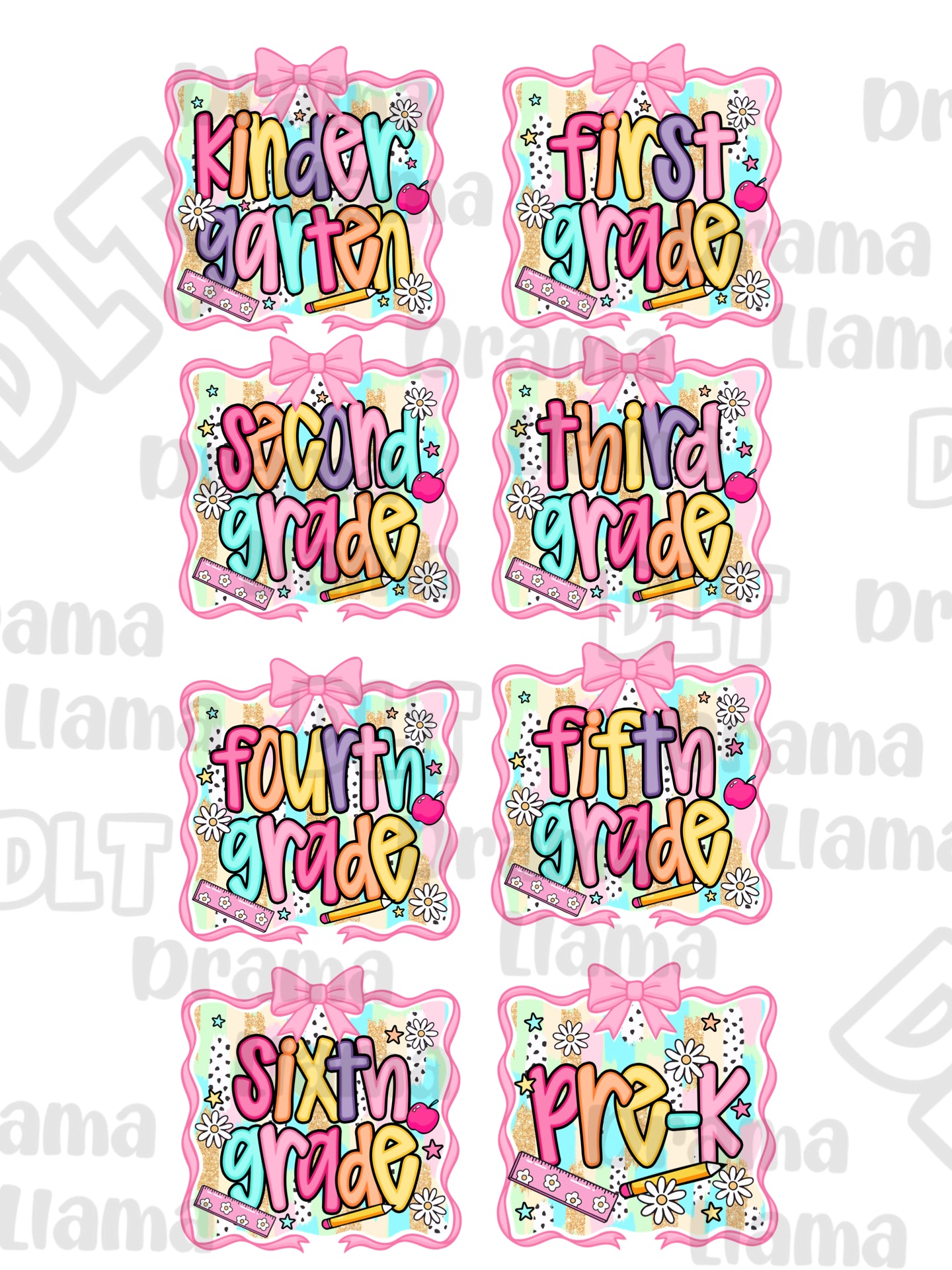 Colorful Ribbon Grades GILDAN SOFTSTYLE Youth Tees | Put GRADE in note box! Pre-K to 6th