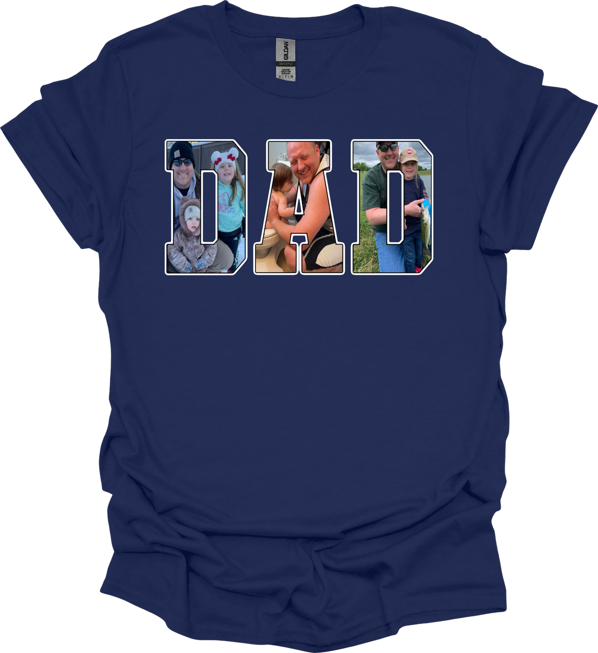 Photo Title Tees- ANY TITLE (NO KIDS NAMES- TITLE ONLY) MEN FONT