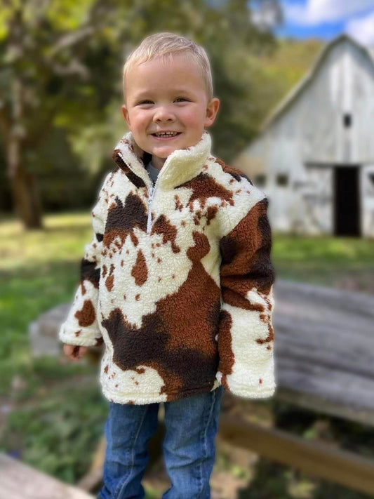 ᴡᴇᴇᴋʟʏ ᴘʀᴇ-ᴏʀᴅᴇʀ Sherpa- Cow Print