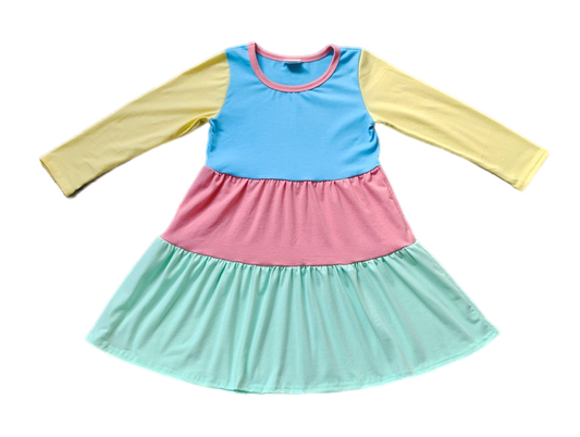 Colorful Tiered Dress: Pre-Order