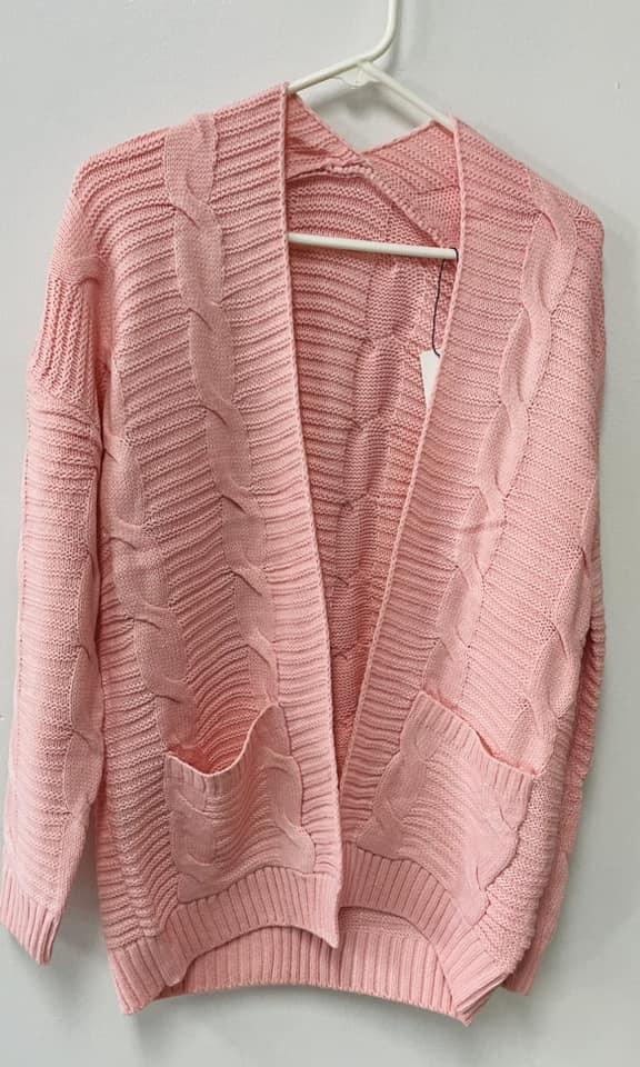 SMALL ʀᴇᴀᴅʏ ᴛᴏ ꜱʜɪᴘ! Women's Cardigan (Pink)