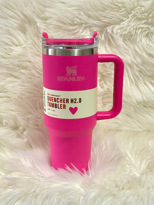 1 HOT PINK 1 CHERRY RED! ʀᴇᴀᴅʏ ᴛᴏ ꜱʜɪᴘ! Inspired 40 oz Cup