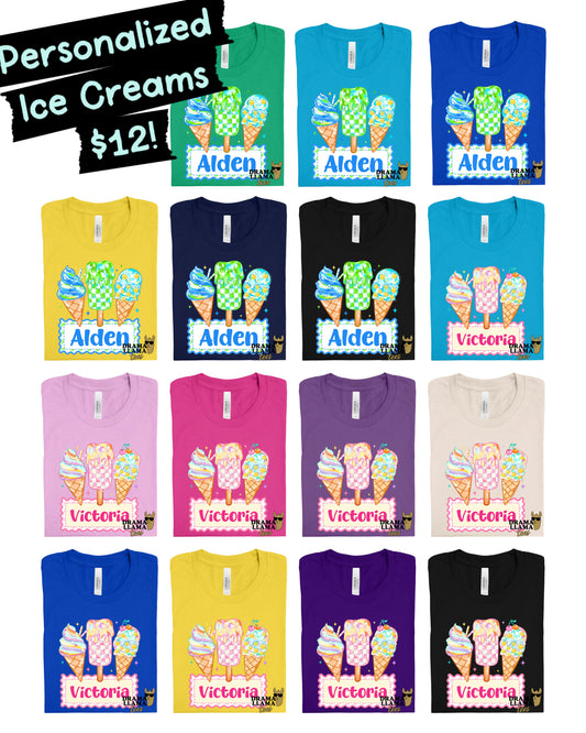 Drama Deal Day 4: Ice Creams Personalized Tees | 6 PM - 11:59 PM EST ONLY!