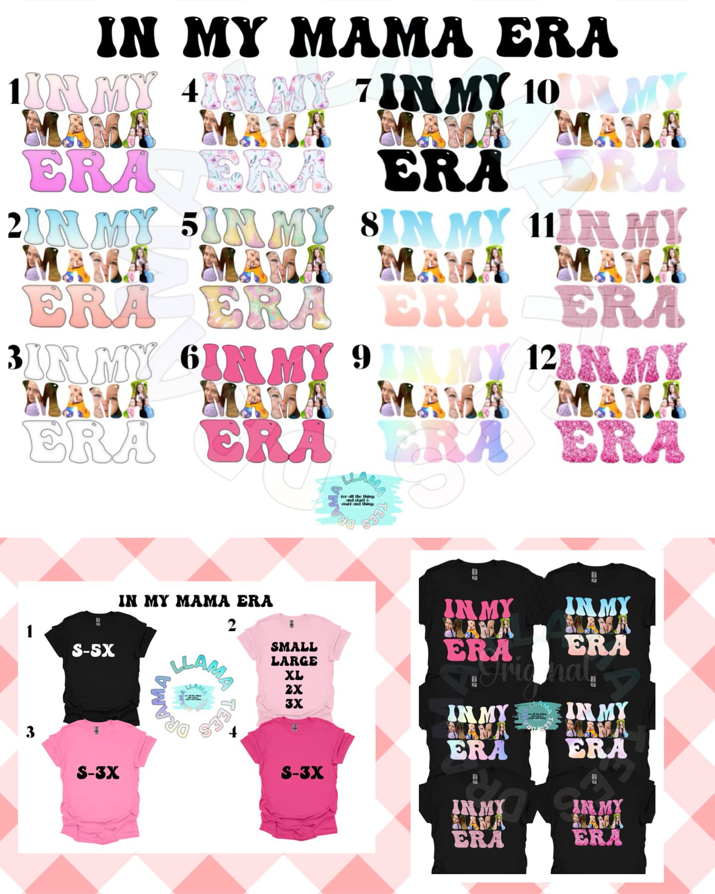 In My Mama Era Photo Tees!