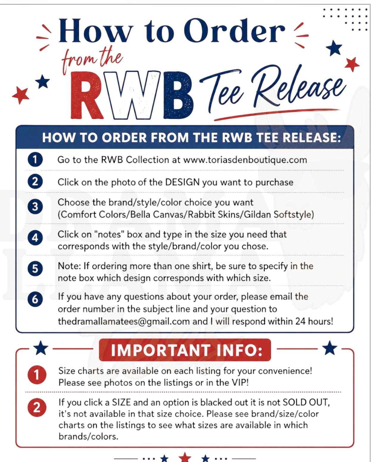Patchwork Bow | RWB Tee Release 2026 | Free Shipping | Put Shirt Size in Note Box