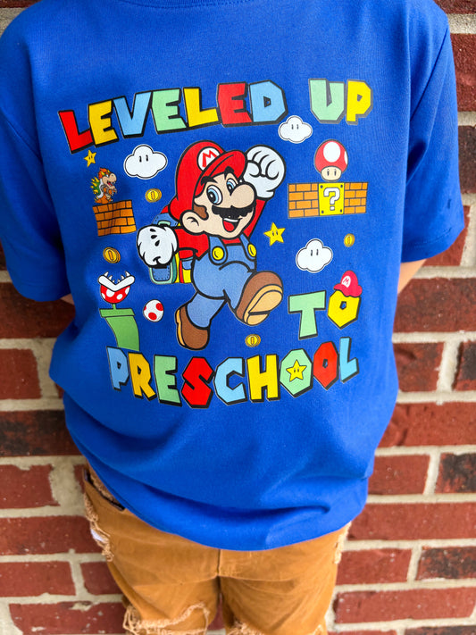 Leveled Up Super Bros Grade Tee *multiple color options*