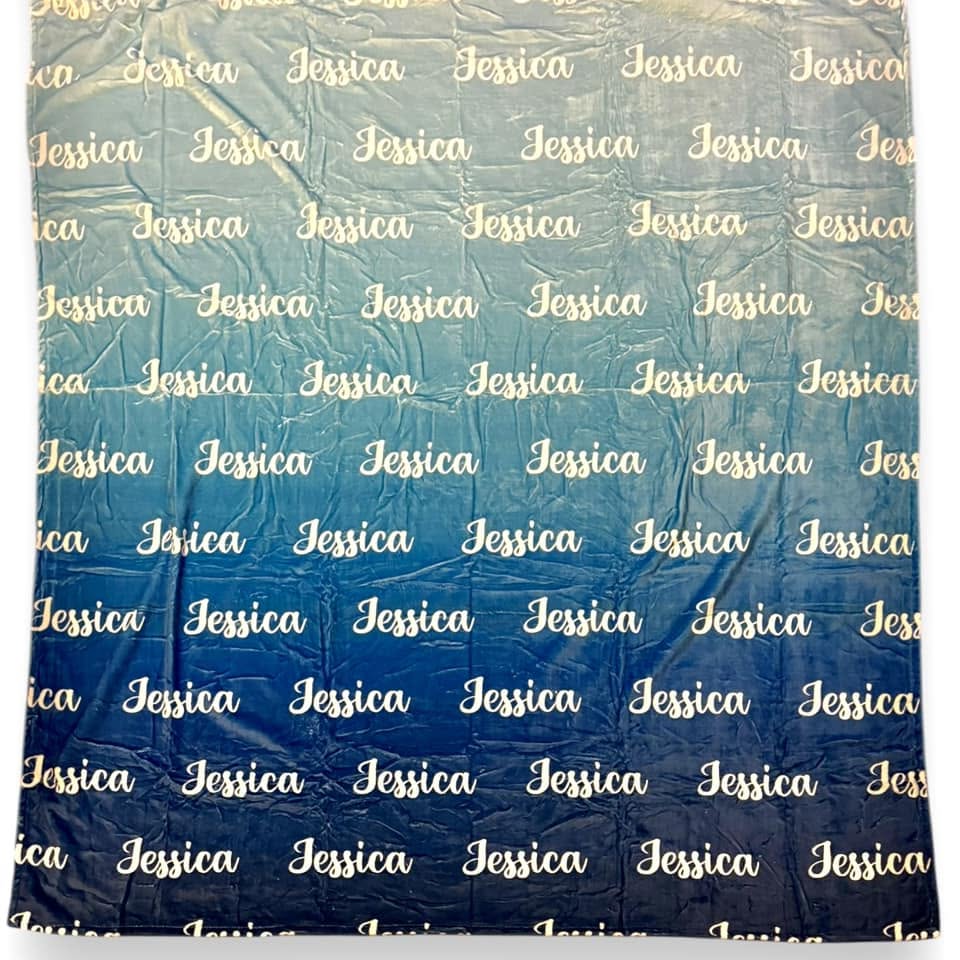 Personalized Items ~ Ombre Blankets ~