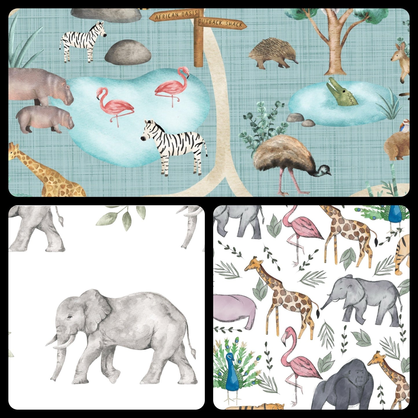Customized Beach|Bath Towels (No Hood)- Zoo