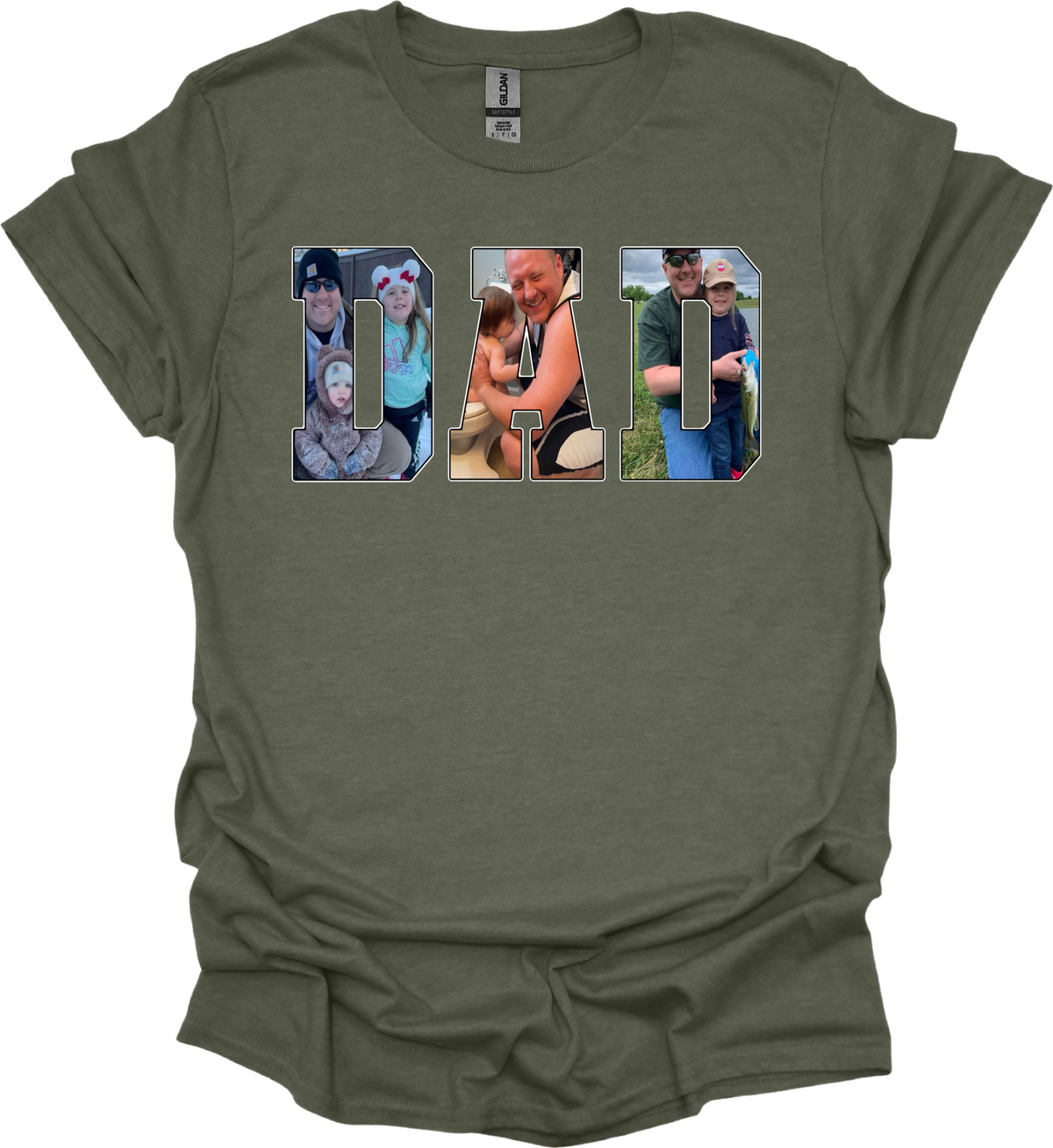 Photo Title Tees- ANY TITLE (NO KIDS NAMES- TITLE ONLY) MEN FONT