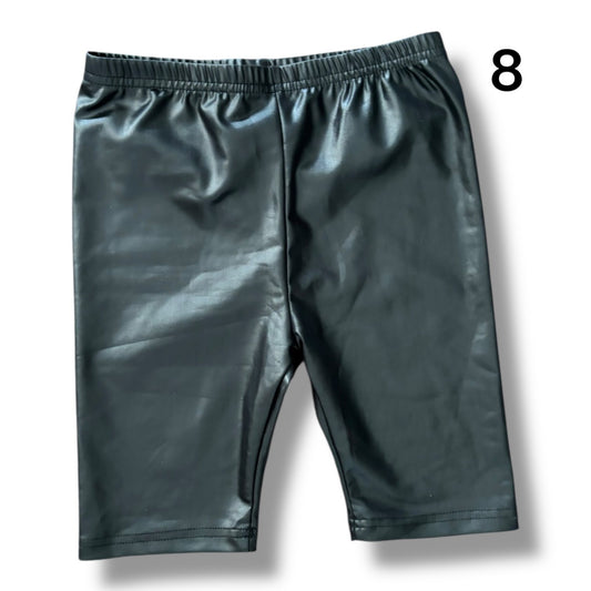 $2.5 at checkout! 8 Years Faux Leather Biker Shorts *CLOSEOUT SALE*